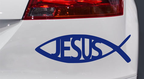 Jesus Fisch Autoaufkleber