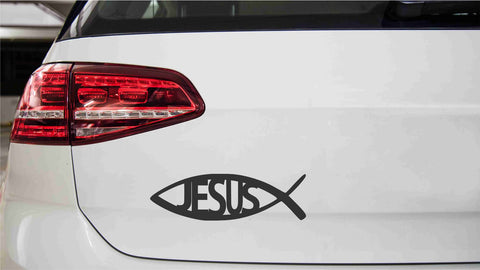 Jesus Fisch Autoaufkleber