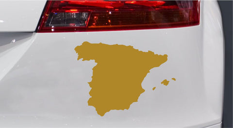 Spanien Landkarte Autoaufkleber