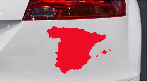 Spanien Landkarte Autoaufkleber