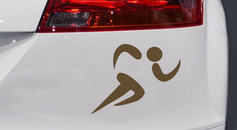 Läufer/-in Silhouette Autoaufkleber