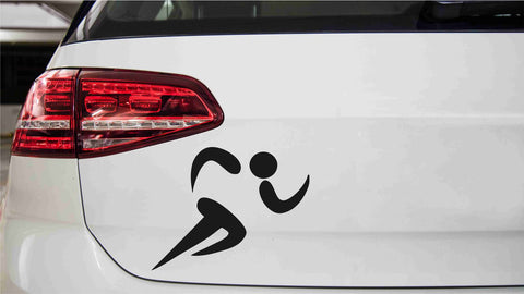Läufer/-in Silhouette Autoaufkleber