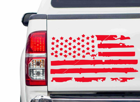 USA Flagge Vintage Autoaufkleber