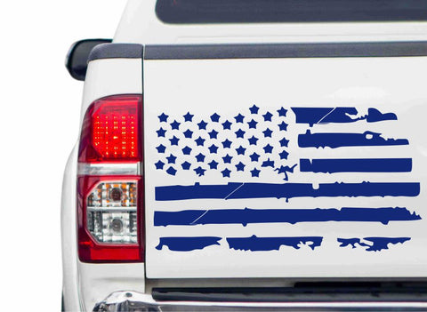 USA Flagge Vintage Autoaufkleber