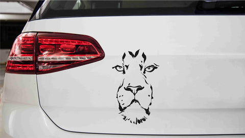 Löwengesicht Face Autoaufkleber