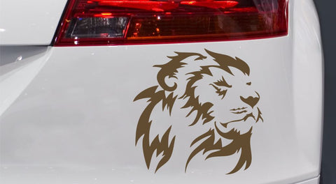 Löwenkopf Kahn Autoaufkleber