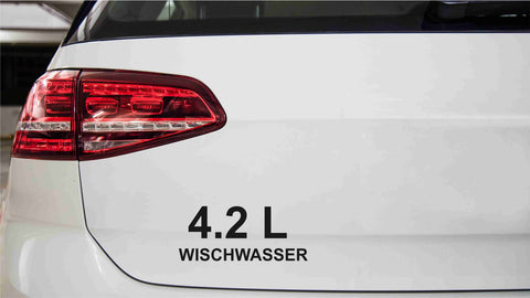 4.2 L Wischwasser Autoaufkleber