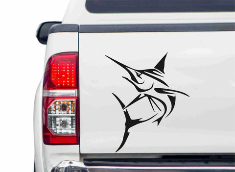 Blauer Marlin Autoaufkleber