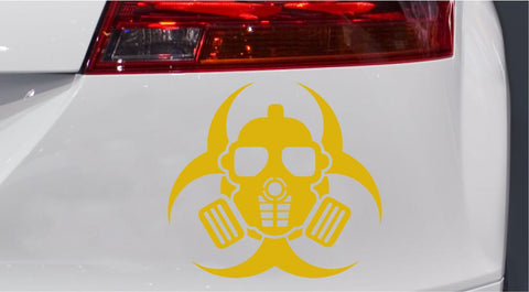 Bio Hazard Maske Autoaufkleber