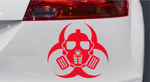 Bio Hazard Maske Autoaufkleber