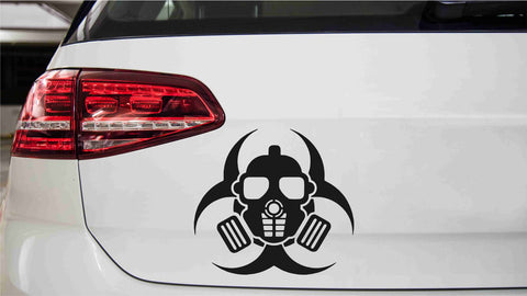 Bio Hazard Maske Autoaufkleber