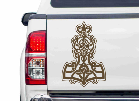 Thors Hammer Autoaufkleber