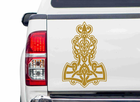 Thors Hammer Autoaufkleber