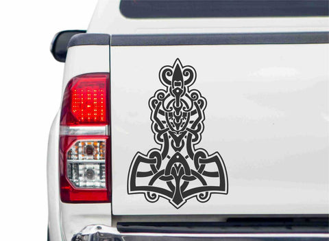 Thors Hammer Autoaufkleber