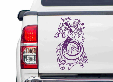 Fenris Wolf Autoaufkleber