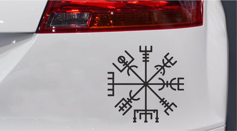 Mystisches Symbol Vegvisir Classic Autoaufkleber