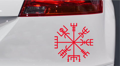 Mystisches Symbol Vegvisir Classic Autoaufkleber