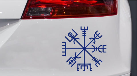 Mystisches Symbol Vegvisir Classic Autoaufkleber