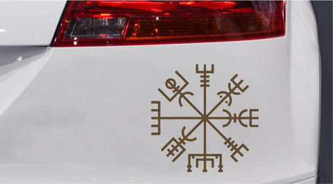 Mystisches Symbol Vegvisir Classic Autoaufkleber