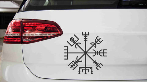 Mystisches Symbol Vegvisir Classic Autoaufkleber