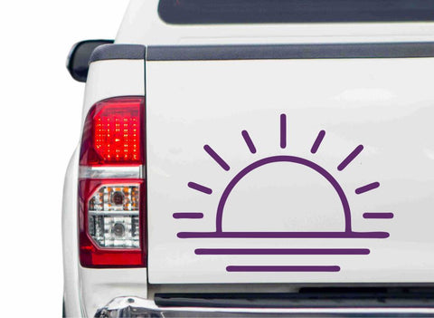 Sonnenaufgang-Sunrise Autoaufkleber