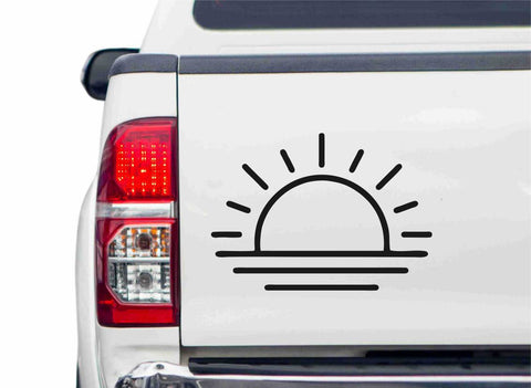 Sonnenaufgang-Sunrise Autoaufkleber