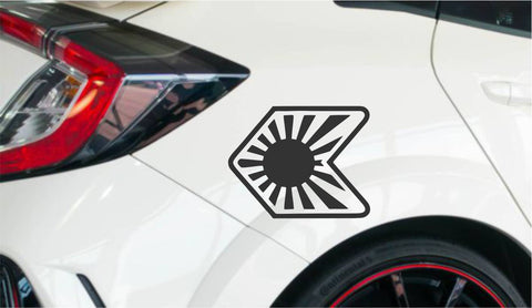 Nippon Flagge JDM Autoaufkleber