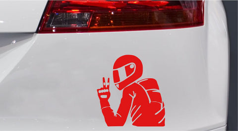 Biker Peace Autoaufkleber