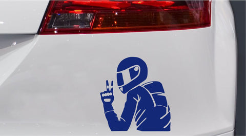 Biker Peace Autoaufkleber