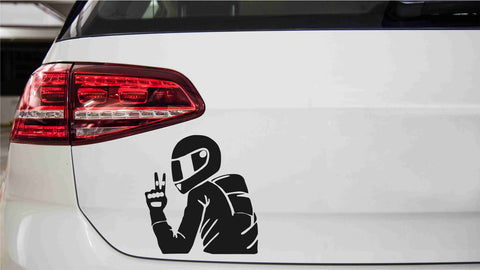 Biker Peace Autoaufkleber