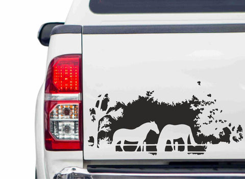 Pferdehof Autoaufkleber