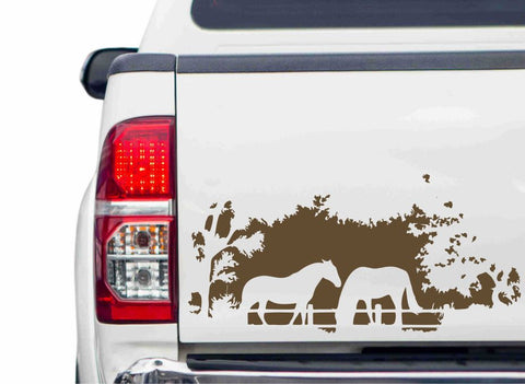 Pferdehof Autoaufkleber