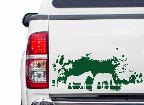 Pferdehof Autoaufkleber