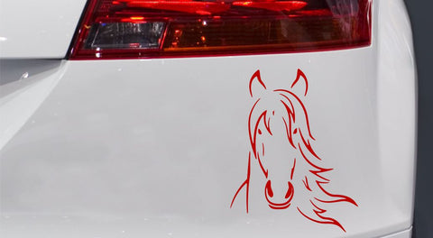Pferdekopf Autoaufkleber