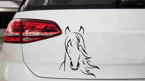 Pferdekopf Autoaufkleber