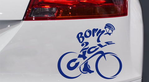 Fahrrad Biker Autoaufkleber