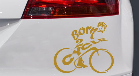 Fahrrad Biker Autoaufkleber