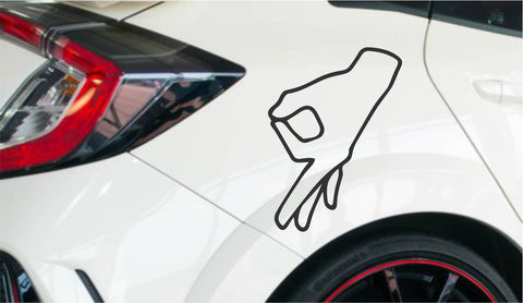 Reingeschaut JDM Autoaufkleber