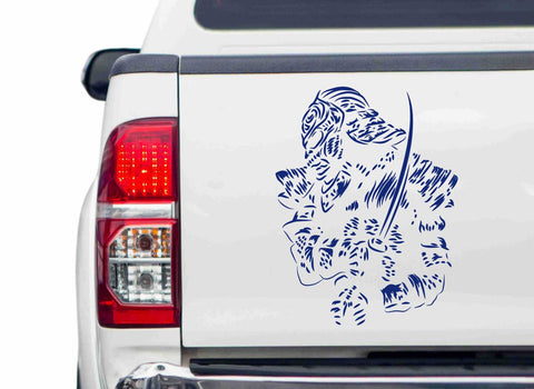 Samurai Bansai Autoaufkleber