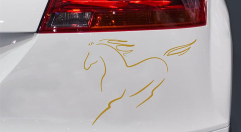 Schnelles Pferd Autoaufkleber