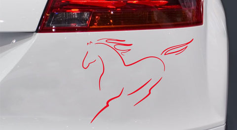 Schnelles Pferd Autoaufkleber
