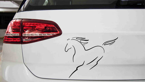 Schnelles Pferd Autoaufkleber