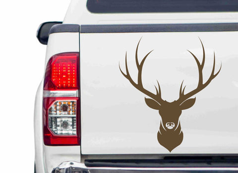 Schöner Hirschkopf Autoaufkleber