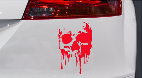 Totenkopf-Skull Drop Autoaufkleber