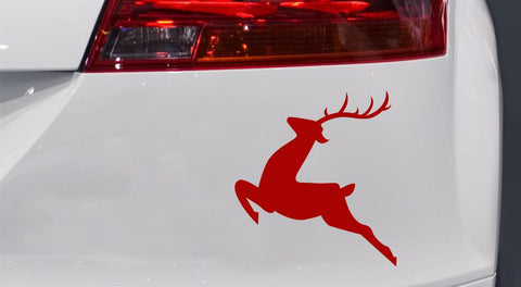 Springender Hirsch Autoaufkleber