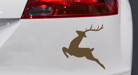 Springender Hirsch Autoaufkleber