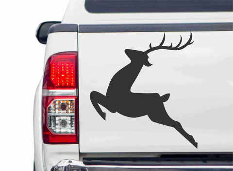 Springender Hirsch Autoaufkleber