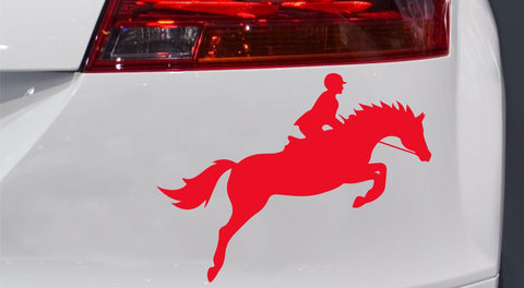 Springreiten Autoaufkleber