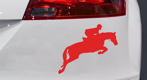 Springreiten 2 Autoaufkleber