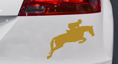 Springreiten 2 Autoaufkleber